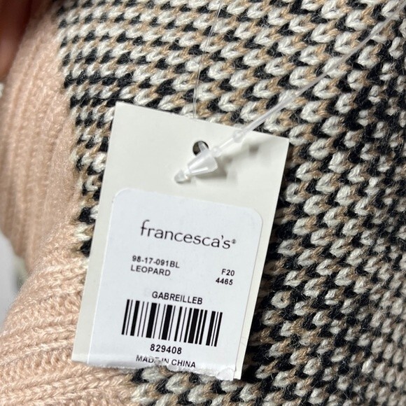 Francesca's Collections Gabreille Leopard Blush Scarf NWT - Picture 8 of 9